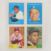 1963 Nellie Fox & 3 1961 Topps MLB Cards