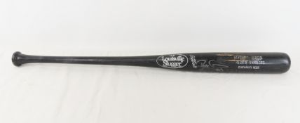 Reggie Sander Autographed Game Used Baseball Bat
