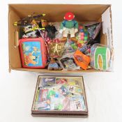 Small Toys, Baseball, Hockey Cards, Lunchbox