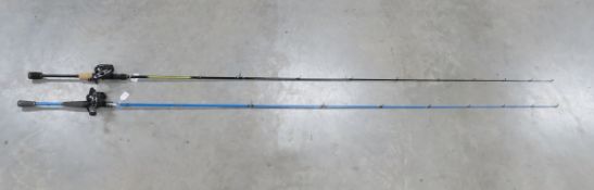 2 Shimano Rods With Lews Speed Pool LFS Reels