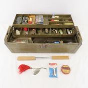 Arbogast, South Bend & Other Fishing Gear & Box