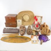 Vintage Wood Boxes, Auto Duster, War Ration Books