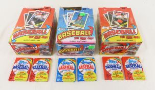 1989 & 2 1988 Topps Baseball Counter Box Packs