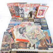 40 Vintage Magazines, Post, Life, Look & more