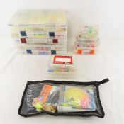 Plastic Cases with Fishing Lures, Spoons & More