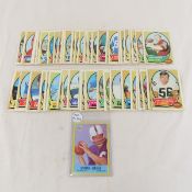 1967 Unitas PCGG Card & 57 1970 Bowman NFL Cards