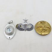 WWII Women's Army Corp Hat Badge & More