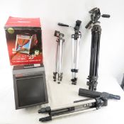 Tripods, Telescope & 35mm Slide Viewer
