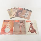 7 Vintage Women's Figure Magazines, Art Studies
