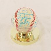 1985 MN Twins Team Signed Ball- Killebrew +12