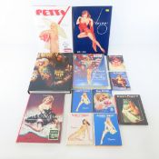 12 Pinup Girl Books, Petty, Vargas, Elvgren