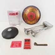 Fire Truck Horn, Hubcaps, Alarm Pull & small sign