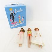 2 Vintage Midge & 1 Francie Doll in Barbie Case