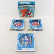 4 MARX Toys Prop Shots Airplanes MIB