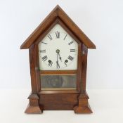 Vintage Seth Thomas Wood Mantle Clock, No Key