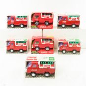 7 Buddy L Coca Cola trucks in original boxes
