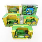 3 Ertl John Deere Tractors, 520, BW, Bank & more