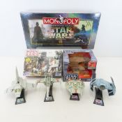 5 Star Wars Action Fleet Vehicles & Monopoly Game