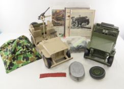 2 Formative Int'l GI Joe Jeeps & accessories
