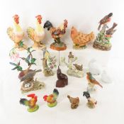 Decorative Chicken, Rooster, & other bird figures