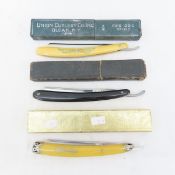 3 Vintage Straight Razors, Advertising & more