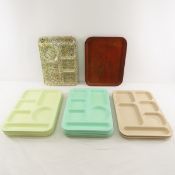 19 Vintage Melamine Lunch Trays