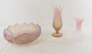 Westmoreland Lotus & Other Pink Opalescent Glass