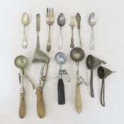 6 Vintage Ice Cream Scoops & Silverware