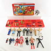 GI Joe Case and GI Joe, Tonka, WWE & Other Figures