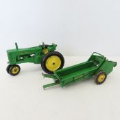 John Deere Die Cast Tractor & 1950 Manure Spreader
