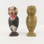 2 Cast Iron Bank On Republic Pig Iron Banks