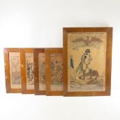 5 Jean Pellerin Napoleon Battle Lithographs
