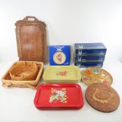 Baskets, Wood Tray, Wood Carving & more