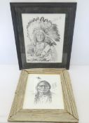 Harris & Katona American Indian Framed Lithographs