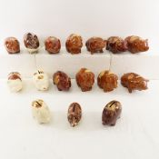 Vintage Drip Glaze Ceramic Piggy Banks