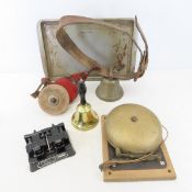 Vintage Alarm Bell, Griswold Film Splicer & more