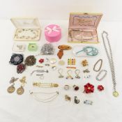 Vintage & Modern Jewelry- Sterling & Garnet Ring