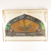 Antique Stained Glass Window -Carnegie Library, IA