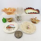 Carnival Glass, Uranium Glass Bowls & more