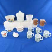 Fire King, Hazel Atlas & Glasbake Milk Glass