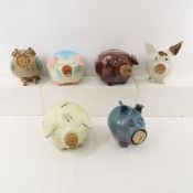 6 Stoneware & Ceramic Piggy Banks With Cork Noses