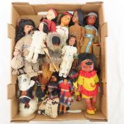 Vintage American Indian Dolls- Celluloid, Plastic