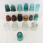 Antique Glass & Ceramic Phone Line Insulators