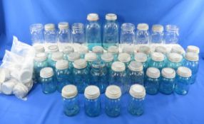 Atlas, Ball & Other Clear & Blue Canning Jars