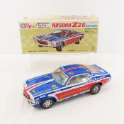 Tayo Rusher Z28 Camaro Tin car with box