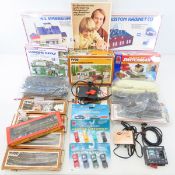 HO Scale Train Buildings, Track, Transformers