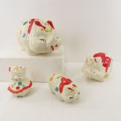 4 Vintage Shawnee Piggy Banks