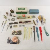 Dressing Hooks, Singer Buttonholer, Buttons & More