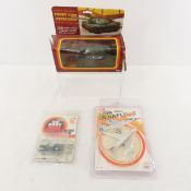 Battery Op Tank with box, Diecast toys on cards