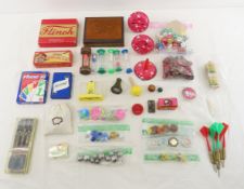 Vintage Game pieces, Darts, Marbles, Dice & More